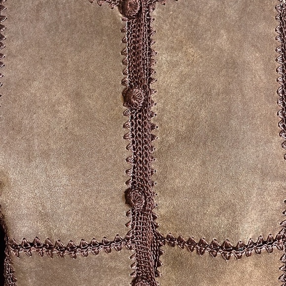 Imagio Womens Leather Jacket. Brown - Picture 6 of 9